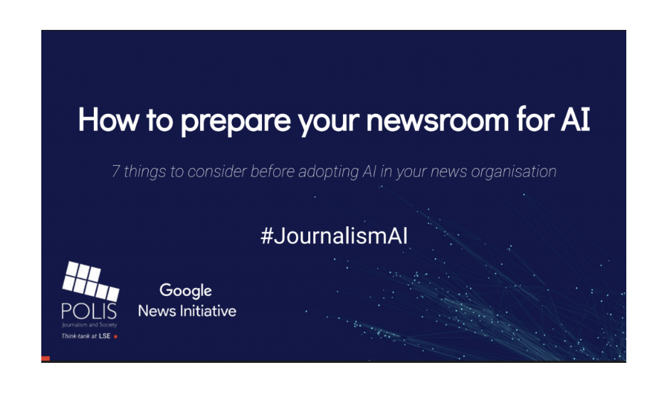 7 things to consider before adopting AI in your news organisation: A training module for newsrooms | POLIS