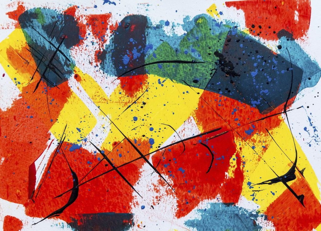 Free bold abstract painting background